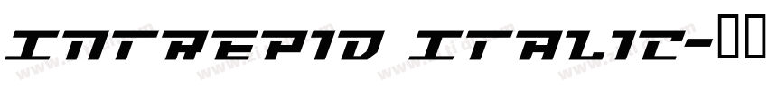 Intrepid Italic字体转换 Intrepid Italic字体转换